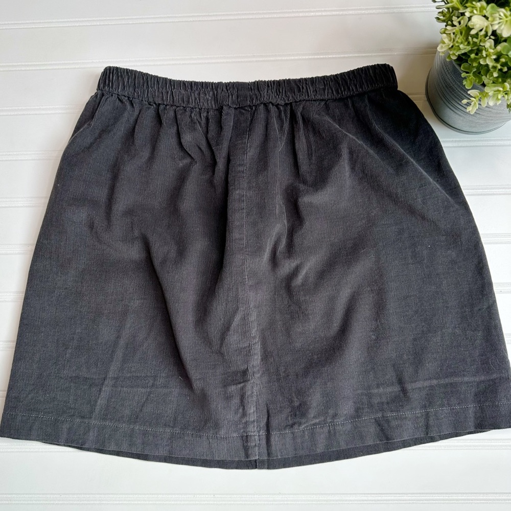 Hannah Kate Grey corduroy Mini Skirt